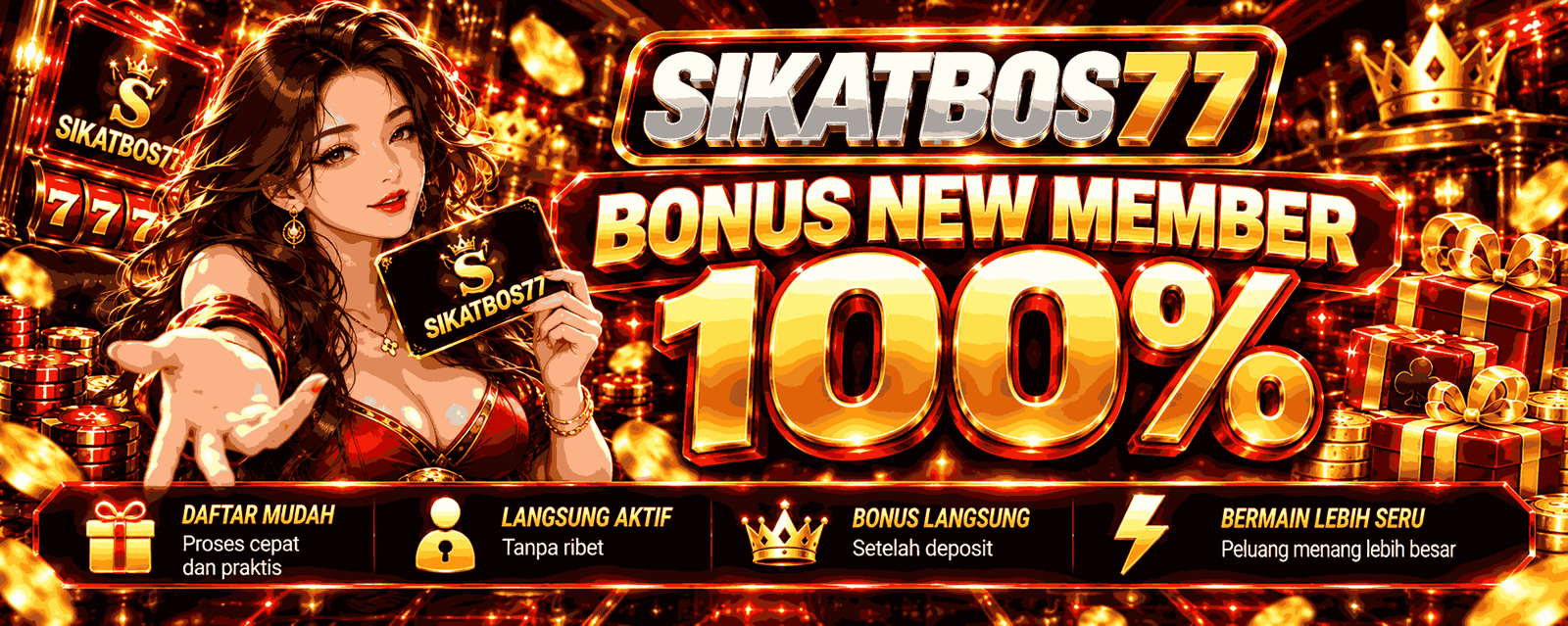 BONUS NEW MEMBER 100%